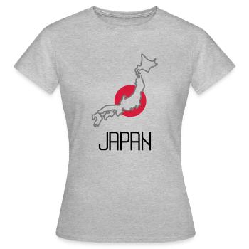 japan - Women's T-Shirt - heather grey - Front - AI Model Female 172 dark (172cm)