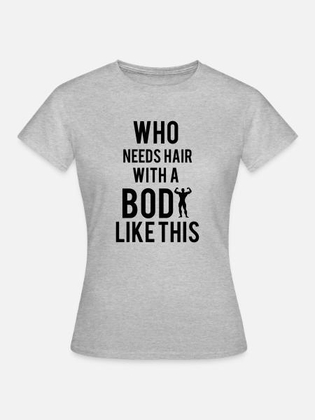 Bodybuilding - Frauen T-Shirt - Grau meliert