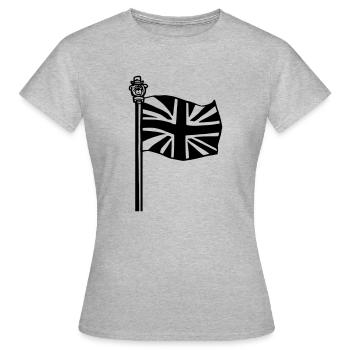 United Kingdom - Women's T-Shirt - heather grey - Front - AI Model Female 172 dark (172cm)