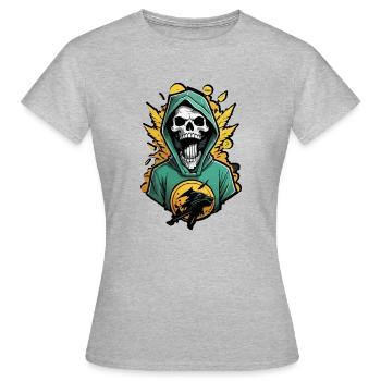 La mort dans le quartier - T-shirt Femme - gris chiné - Devant - AI Model Female 172 dark (172cm)