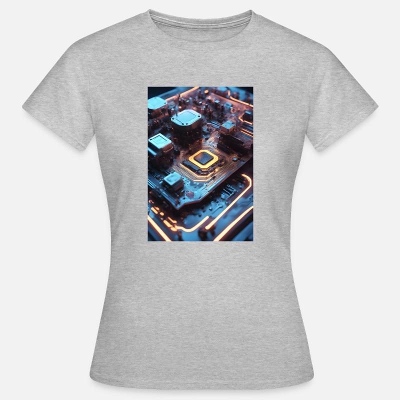 Circuit Board - Women's T-Shirt - heather grey