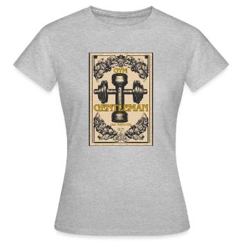 Gymnase Gentleman - T-shirt Femme - gris chiné - Devant - AI Model Female 172 dark (172cm)