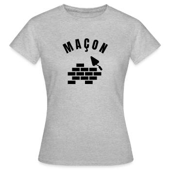 Mason Collection - Beruf - Frauen T-Shirt - Grau meliert - Vorne - AI Model Female 172 dark (172cm)