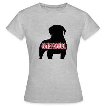 Boerboel sud-africain - T-shirt Femme - gris chiné - Devant - AI Model Female 172 dark (172cm)