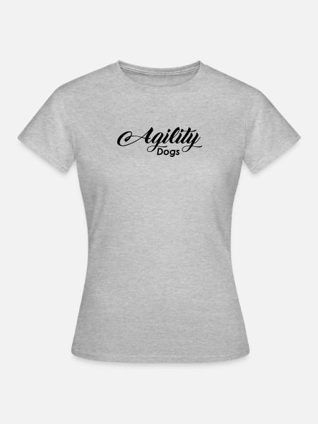 agility dogs - Frauen T-Shirt - Grau meliert
