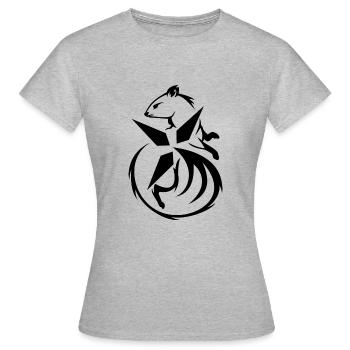 Blanche Hermine BZH - Frauen T-Shirt - Grau meliert - Vorne - AI Model Female 172 dark (172cm)