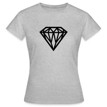 Diamond - Diamond - Women's T-Shirt - heather grey - Front - AI Model Female 172 dark (172cm)