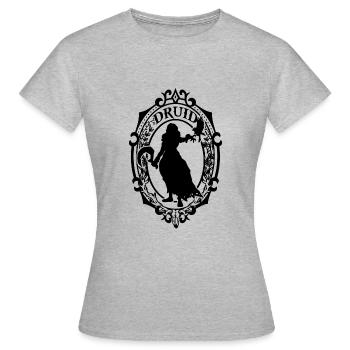 Druide - Frauen T-Shirt - Grau meliert - Vorne - AI Model Female 172 dark (172cm)