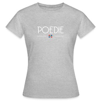 Pudel! - Frauen T-Shirt - Grau meliert - Vorne - AI Model Female 172 dark (172cm)