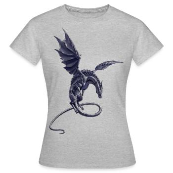 Chrome dragon - Women's T-Shirt - heather grey - Front - AI Model Female 172 dark (172cm)