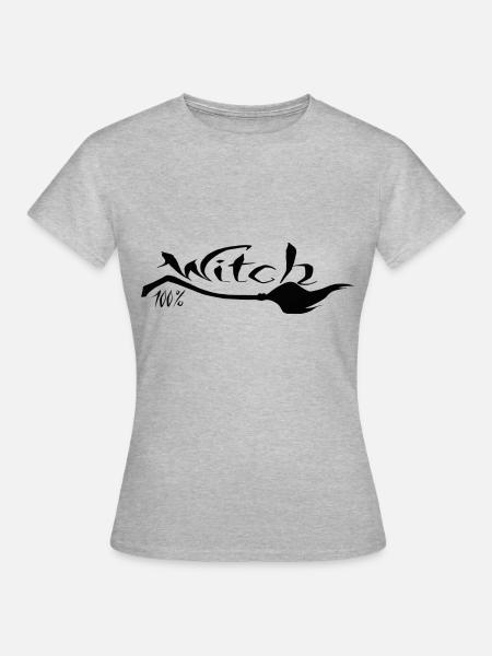 Sorcière bberry sorcières dictons drôles photos Halloween - T-shirt Femme - gris chiné