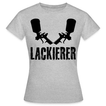Lackierer - Frauen T-Shirt - Grau meliert - Vorne - AI Model Female 172 dark (172cm)