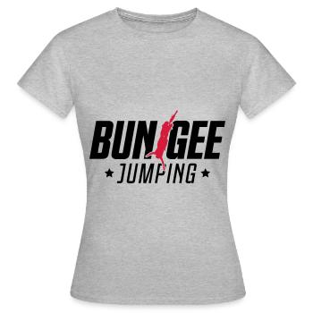 bungee jumping extrême sport - T-shirt Femme - gris chiné - Devant - AI Model Female 172 dark (172cm)