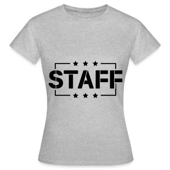 staff - T-shirt Femme - gris chiné - Devant - AI Model Female 172 dark (172cm)