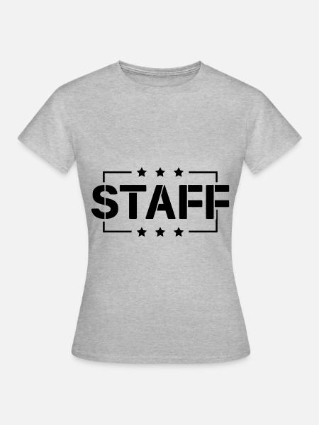 staff - T-shirt Femme - gris chiné