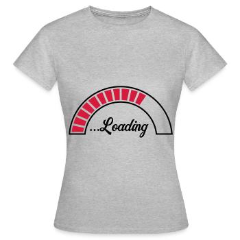 loading bar icon - Women's T-Shirt - heather grey - Front - AI Model Female 172 dark (172cm)