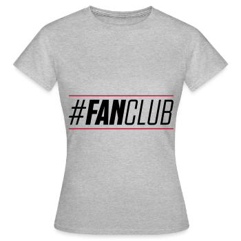 hashtag du fan club - T-shirt Femme - gris chiné - Devant - AI Model Female 172 dark (172cm)