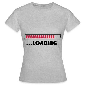 loading loading bar - Women's T-Shirt - heather grey - Front - AI Model Female 172 dark (172cm)