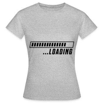 loading bar - Women's T-Shirt - heather grey - Front - AI Model Female 172 dark (172cm)
