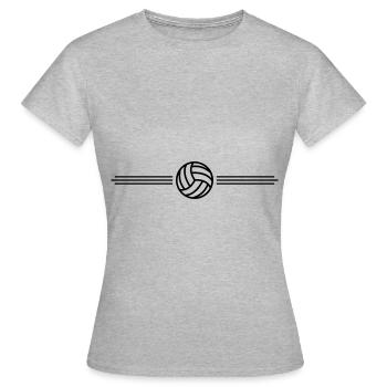 volleyball team - Frauen T-Shirt - Grau meliert - Vorne - AI Model Female 172 dark (172cm)