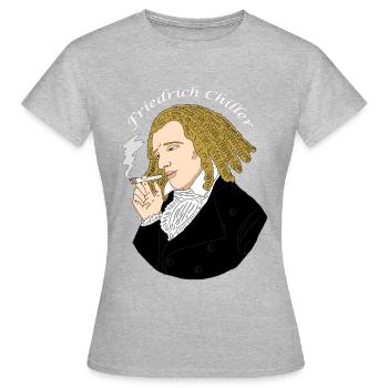 Friedrich Schiller Poivre Cannabis Poivre Chiller - T-shirt Femme - gris chiné - Devant - AI Model Female 172 dark (172cm)