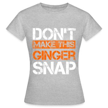 Redhead Ginger Ginger Redhead Gift - Women's T-Shirt - heather grey - Front - AI Model Female 172 dark (172cm)