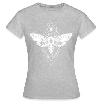 Gothic Butterfly Celts Occult Satan Gift - Women's T-Shirt - heather grey - Front - AI Model Female 172 dark (172cm)