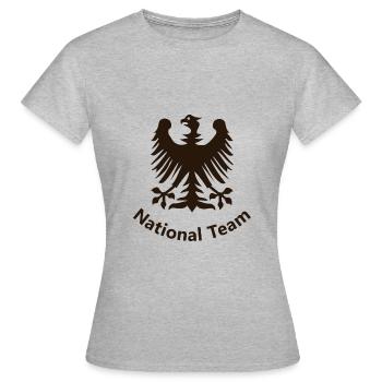 Allemagne - T-shirt Femme - gris chiné - Devant - AI Model Female 172 dark (172cm)