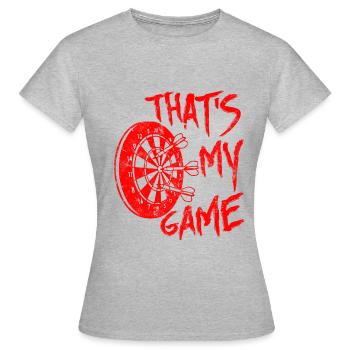 Jeu de fléchettes jeu de fléchettes - T-shirt Femme - gris chiné - Devant - AI Model Female 172 dark (172cm)