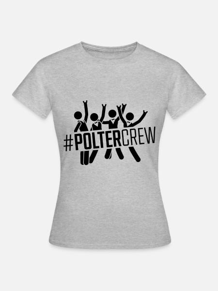 Polter Crew Polterabend Groom - Frauen T-Shirt - Grau meliert