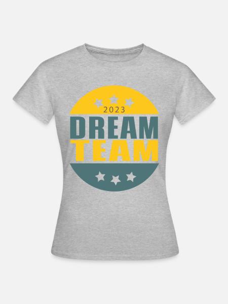 Dream Team - Frauen T-Shirt - Grau meliert