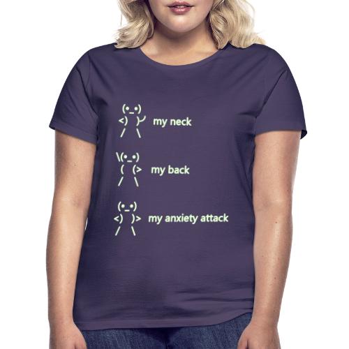 neck back anxiety attack - Women's T-Shirt