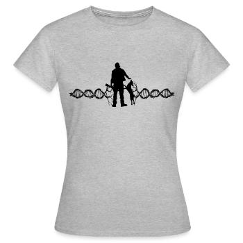 Hunting dog hunter - Women's T-Shirt - heather grey - Front - AI Model Female 172 dark (172cm)