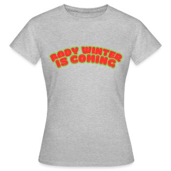 winter body - T-shirt Femme - gris chiné - Devant - AI Model Female 172 dark (172cm)