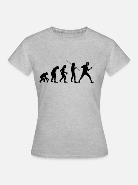 Escrime - T-shirt Femme - gris chiné