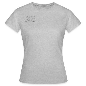 Verliebt - Frauen T-Shirt - Grau meliert - Vorne - AI Model Female 172 dark (172cm)