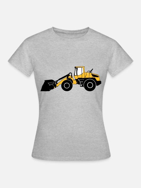 Radlader - Frauen T-Shirt - Grau meliert