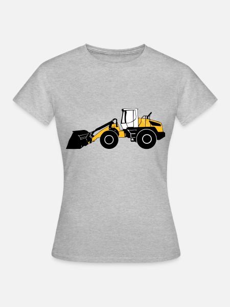Radlader - Frauen T-Shirt - Grau meliert