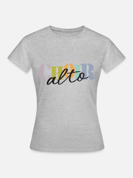 Choir - alto singer - Frauen T-Shirt - Grau meliert