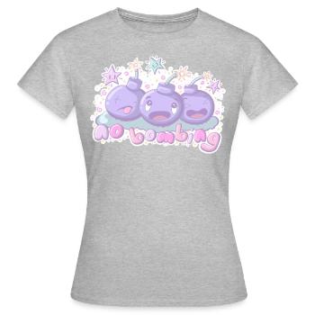 No To Bombing - Women's T-Shirt - heather grey - Front - AI Model Female 172 dark (172cm)