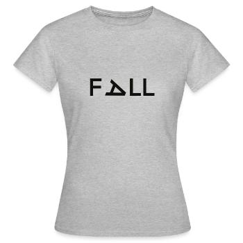 FALL - Frauen T-Shirt - Grau meliert - Vorne - AI Model Female 172 dark (172cm)