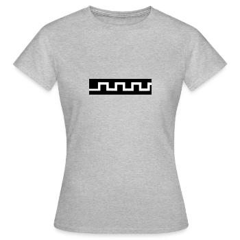 Antik Design - Frauen T-Shirt - Grau meliert - Vorne - AI Model Female 172 dark (172cm)