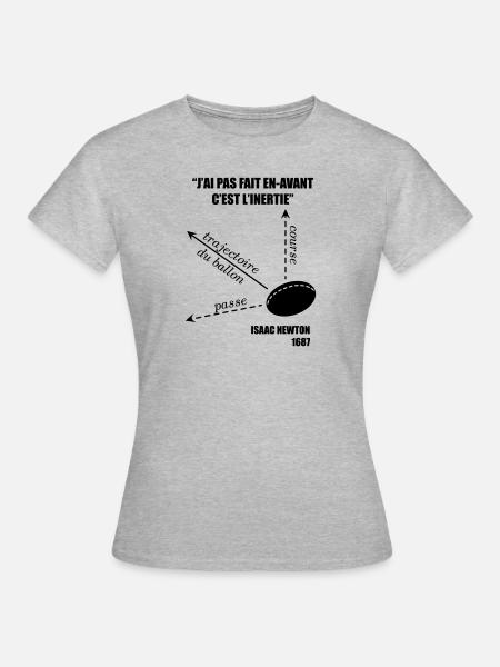 C'est l'inertie - T-shirt Femme - gris chiné