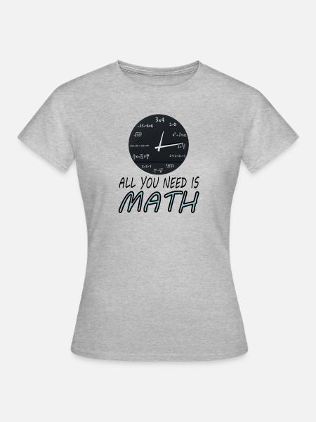 Mathe studieren Mathe-Student Mathstudium Geschenk - Frauen T-Shirt - Grau meliert