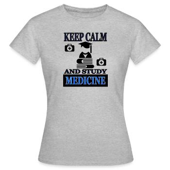 Medizin studieren Medizin-Student - Frauen T-Shirt - Grau meliert - Vorne - AI Model Female 172 dark (172cm)