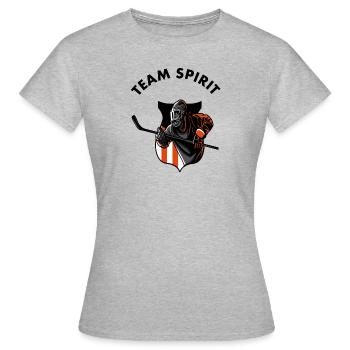 Hockey sur glace Hockey sur glace Masque Hockey sur glace Jouer hockey - T-shirt Femme - gris chiné - Devant - AI Model Female 172 dark (172cm)