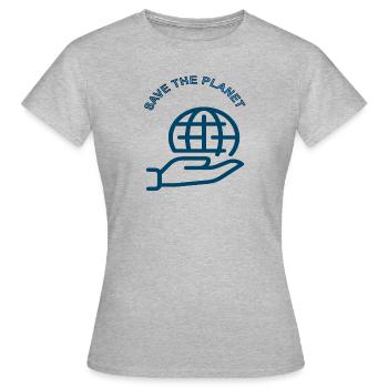 Sauver le monde De la conservation Du changement climatique Gift - T-shirt Femme - gris chiné - Devant - AI Model Female 172 dark (172cm)