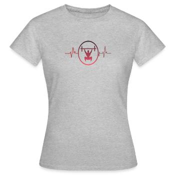 Fitnessstudio Fitnesstrainer Fitness-Training gift - Frauen T-Shirt - Grau meliert - Vorne - AI Model Female 172 dark (172cm)