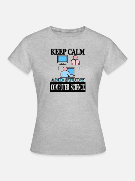 Informatik Student Computerlinguistik studieren - Frauen T-Shirt - Grau meliert