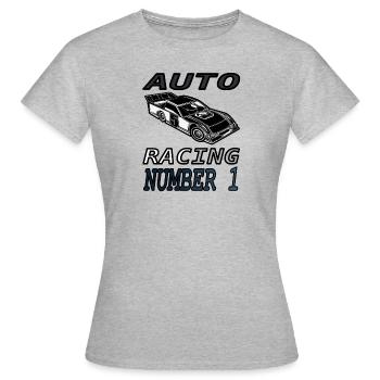 Citation du pilote de course de course Cadeau de course automobile - T-shirt Femme - gris chiné - Devant - AI Model Female 172 dark (172cm)